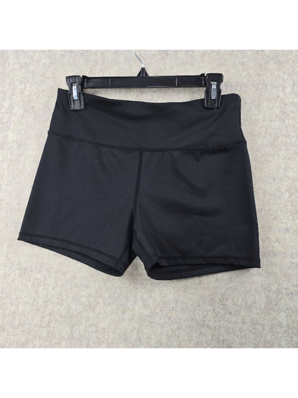 Athleta Womens Black High-Waist Performance Shorts Size L Stretch Activewear